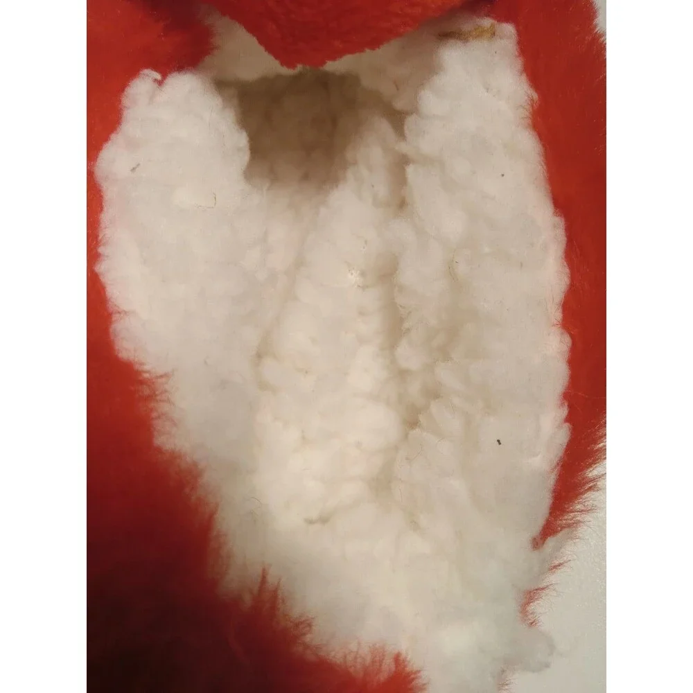 Women's Santa Sunglasses Faux Fur Christmas Slipper Socks with Grippers -...